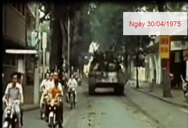 Ngày 30-4-1975, quân giải phóng tiến vào Sài Gòn